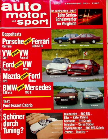 Deckblatt Auto Motor und Sport (23/1983)